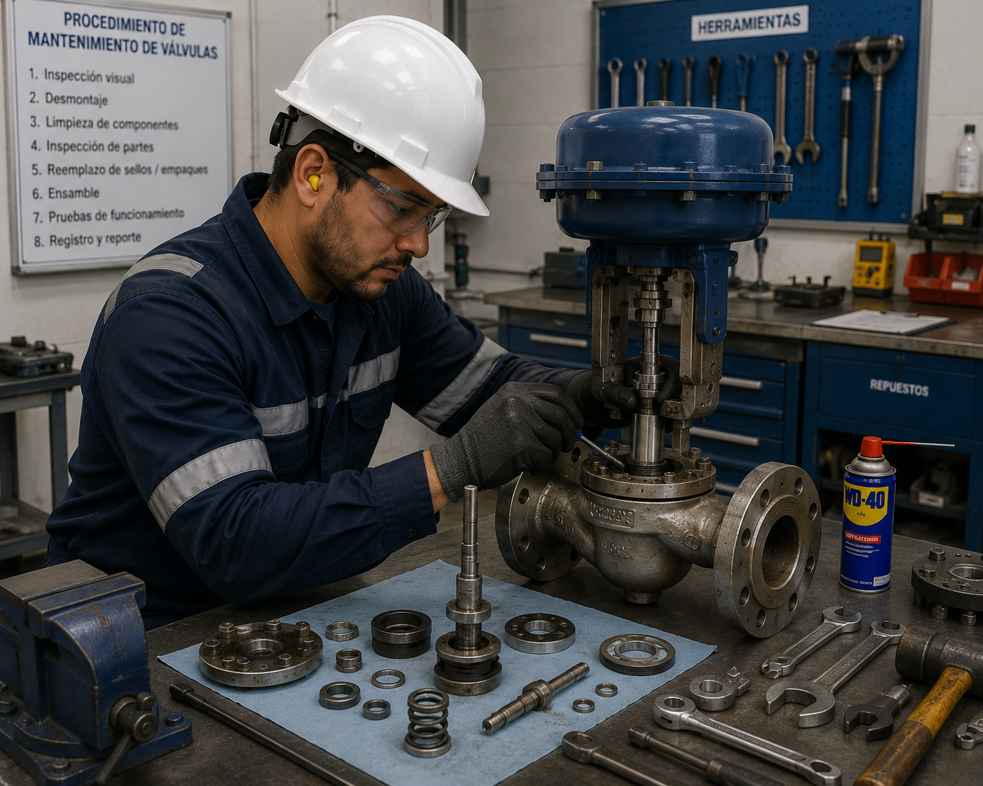 Mantenimiento técnico de válvulas